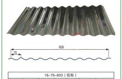 Corrugated Steel Sheet 18-76-800