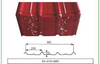 Corrugated Steel Sheet 25-210-680