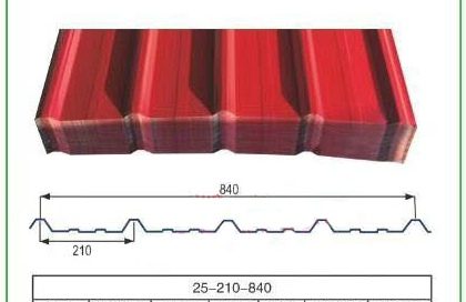 Corrugated Steel Sheet 25-210-840 Type B